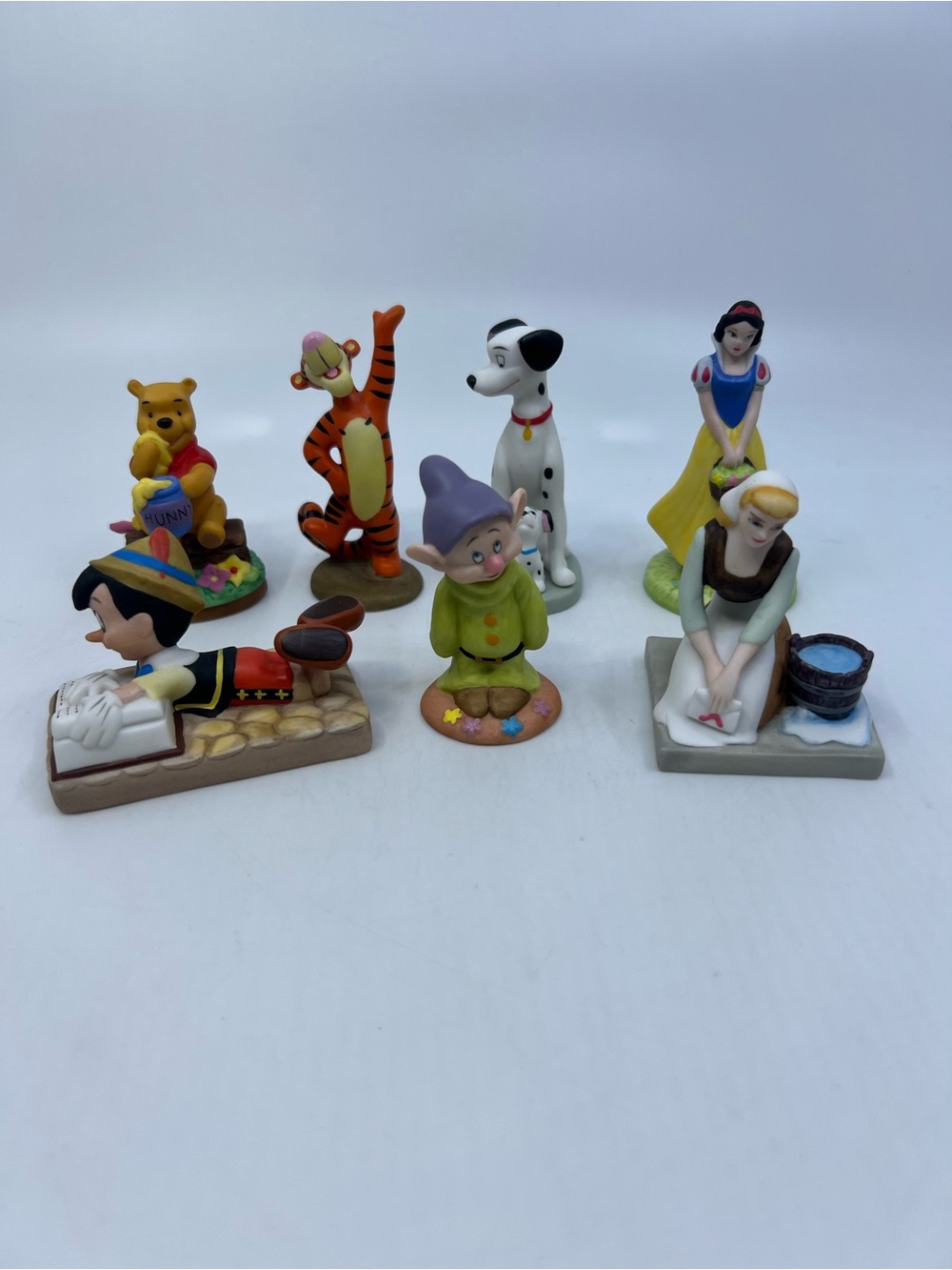 Lot of Disney Characters Bisque Ceramic Figurine Cake Topper